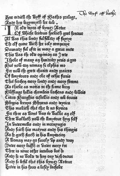 Chaucer’s Canterbury Tales