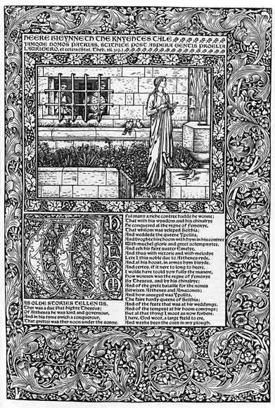 Chaucer of 1896 by William Morris